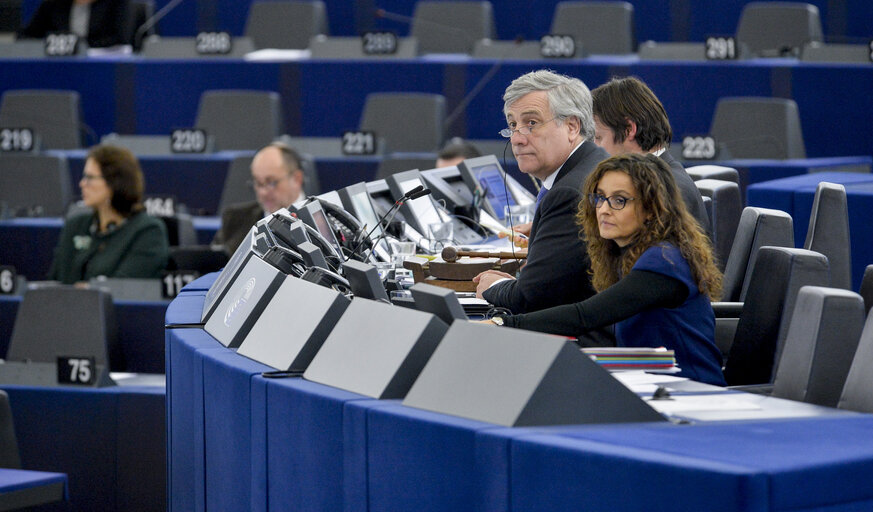 Photo 26: Plenary session Week 3 2017 in Strasbourg - Election of the Vice-Presidents of Parliament