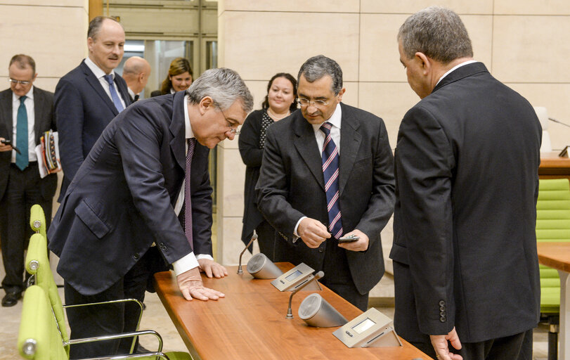 Φωτογραφία 3: President of the European Parliament, Antonio Tajani meets with Maltese Speaker of the House of Representatives Angelo Farrugia at Parliament in Malta on February 2.