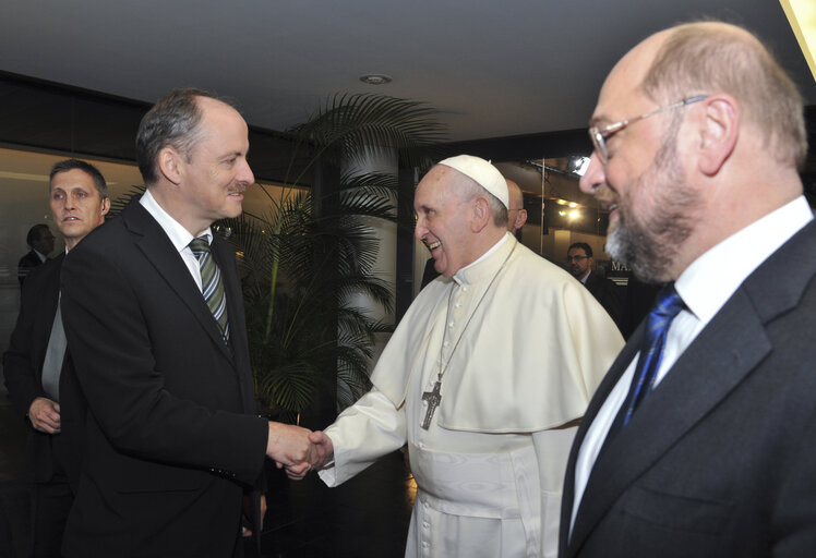 Nuotrauka 11: Official visit of his Holiness Pope Francis at the European Parliament in Strasbourg