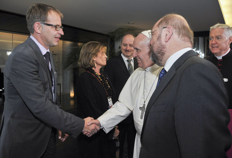 Nuotrauka 4: Official visit of his Holiness Pope Francis at the European Parliament in Strasbourg