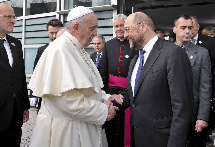 Nuotrauka 7: Official visit of his Holiness Pope Francis at the European Parliament in Strasbourg