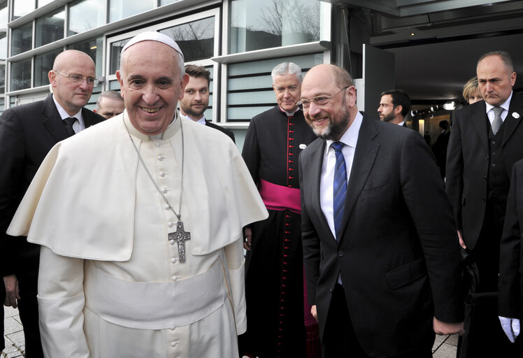 Nuotrauka 9: Official visit of his Holiness Pope Francis at the European Parliament in Strasbourg