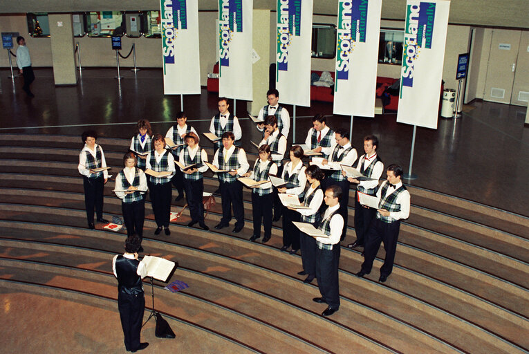Scottish week at the European Parliament in Strasbourg, choir concert
