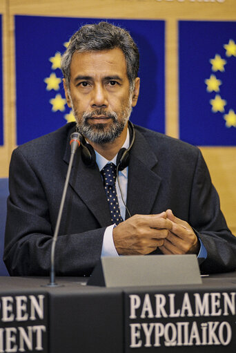 Suriet 17: Sakharov Prize 1999: Press Conference of Sakharov's winner Jose Alexandre Xanana GUSMAO