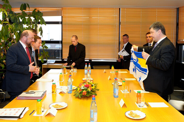EP President meets with Ukrainian MP POROSHENKO