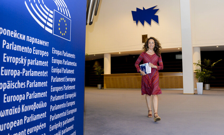 MEP Carolina PUNSET in the EP in Brussels