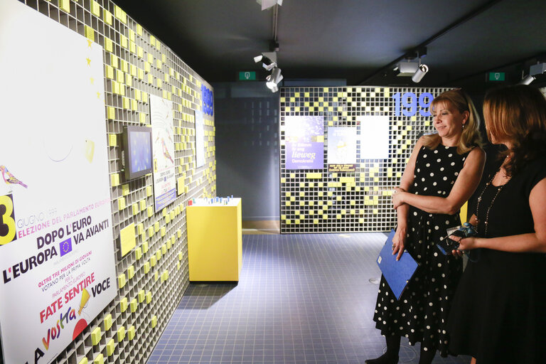 Opening of an exhibition at the Parlementarium