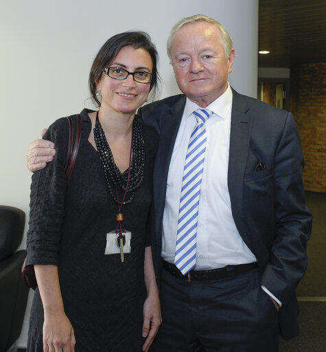 Fotografie 3: Jim HIGGINS meets Karel DE GUCHT EC Commissioner