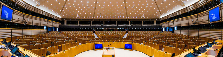 Fotografie 5: Plenary in the headquarters of the European Parliament in Brussels. Inside view