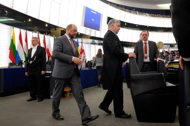 Foto 3: EP President chairs vote on banking union