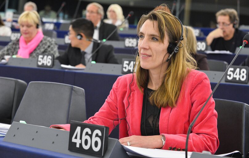 Christine REVAULT D ALLONNES BONNEFOY during a Plenary week 16 2014 in Strasbourg