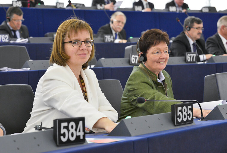 Foto 1: Sidonia Elzbieta JEDRZEJEWSKA during Plenary Week 16 2014 in Strasbourg