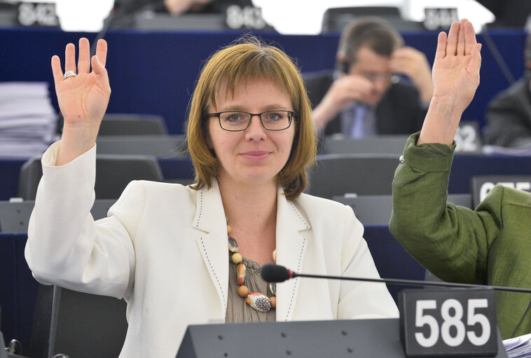 Fotografi 2: Sidonia Elzbieta JEDRZEJEWSKA during Plenary Week 16 2014 in Strasbourg