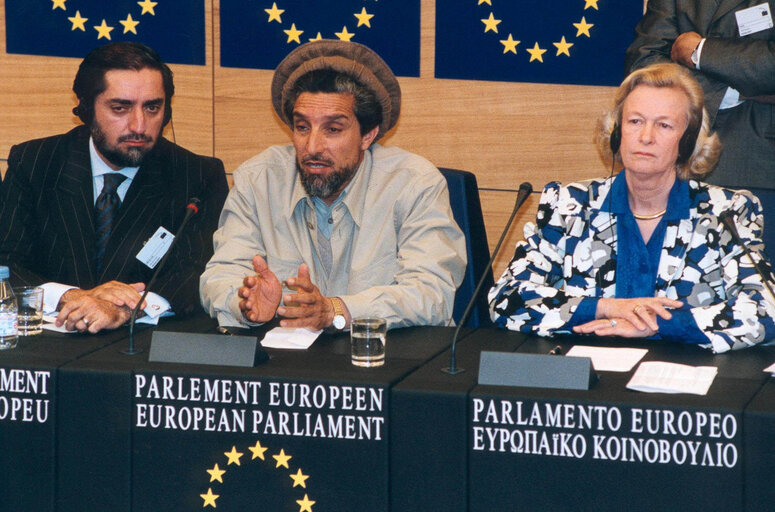 Photo 6: Visit by Ahmed Shah MASSOUD, Commander of the Anti-Taleban forces in Afghanistan to the European Parliament in Strasbourg