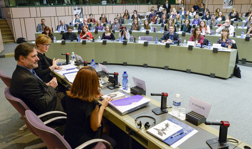 Fotografie 21: Sakharov Prize 2015 for the freedom of Speech  Sakharov Prize Seminar with students ' The fight for freedom of expression '