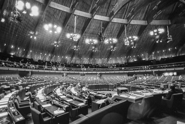 Fotografija 12: General view of the hemicycle in the European Parliament in Strasbourg