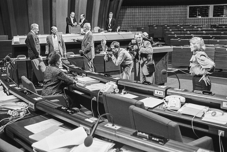 Снимка 14: MEP Simone VEIL at the European Parliament in Strasbourg