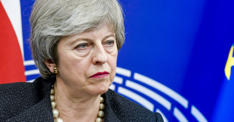 Fotografie 3: Statement of British Prime Minister Theresa MAY on Brexit negotiations