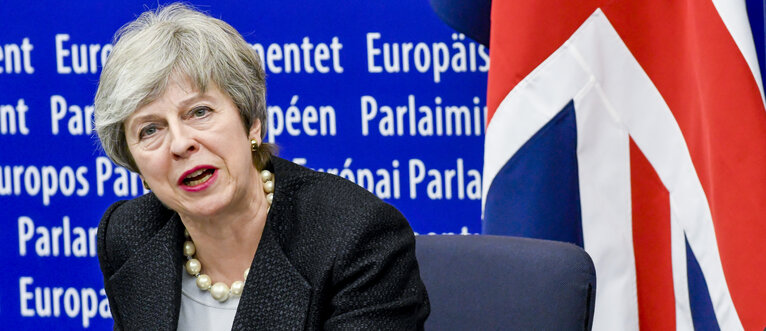 Fotografija 2: Statement of British Prime Minister Theresa MAY on Brexit negotiations