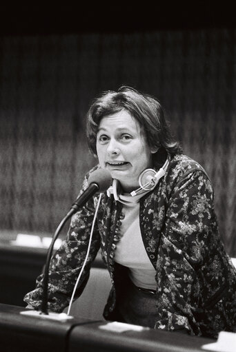 Снимка 3: The MEP Lieselotte SEIBEL-EMMERLING during a session in Strasbourg in January 1980.