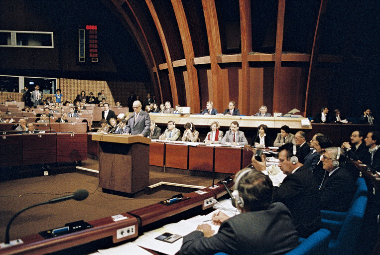 Foto 12: Visit of the Konstantnos KARAMANLIS, President of Greece to the EP in Strasbourg.