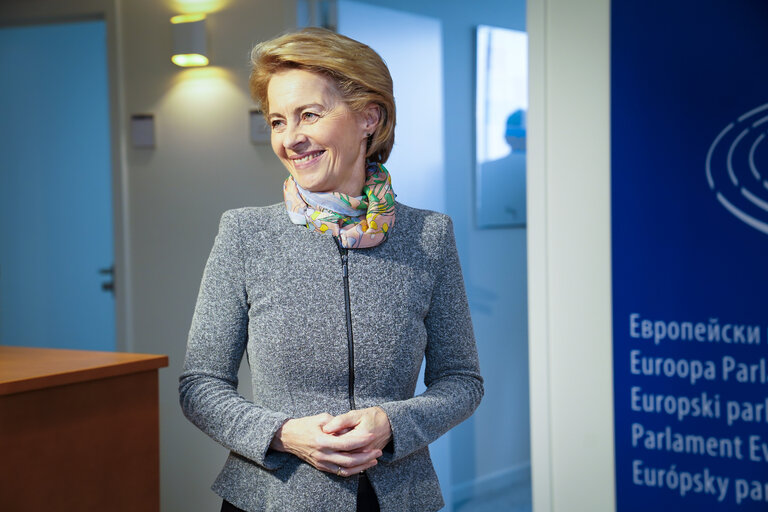 David SASSOLI - EP President meets with Ursula von der LEYEN - EU Commission President-elect