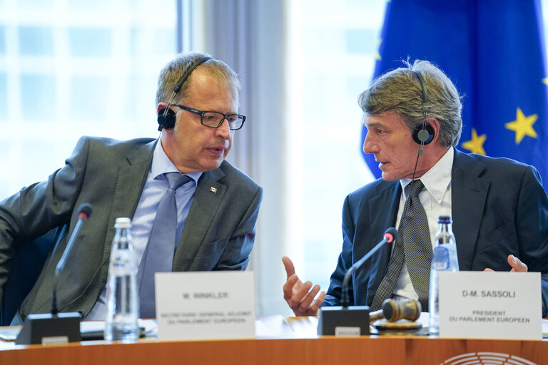 David SASSOLI - EP President meets with the Vice-Presidents