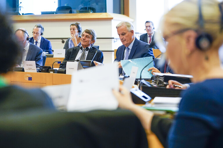 Meeting of the EP Conference of Presidents with the participation of Michel BARNIER, EU's Chief Negotiator for Article 50 Negotiations with the UK on the state of play in the Brexit process