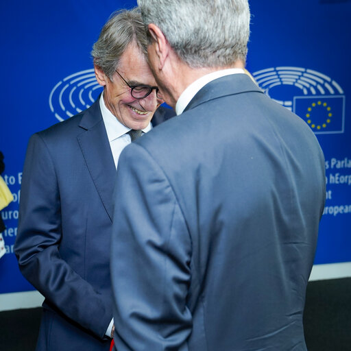 Billede 1: David SASSOLI, EP President meets with Gunther OETTINGER