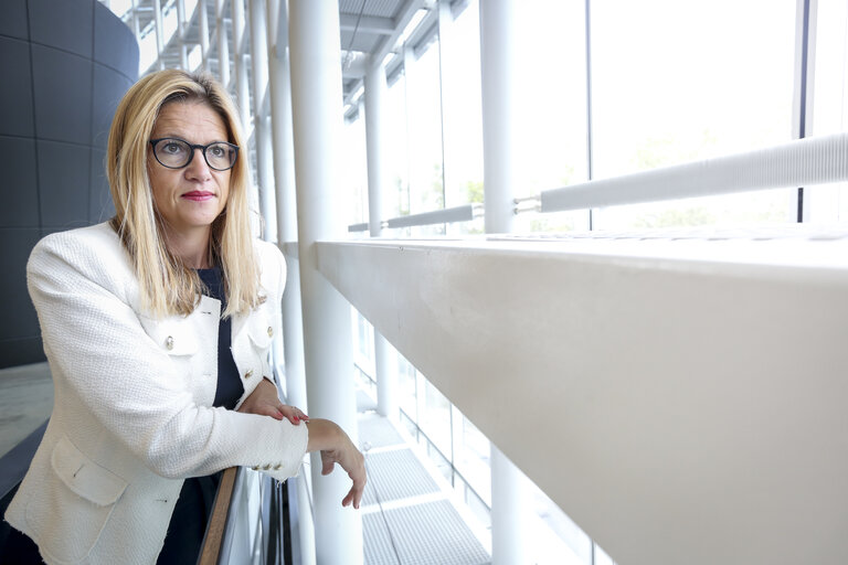 Stéphanie YON-COURTIN in the EP in Strasbourg