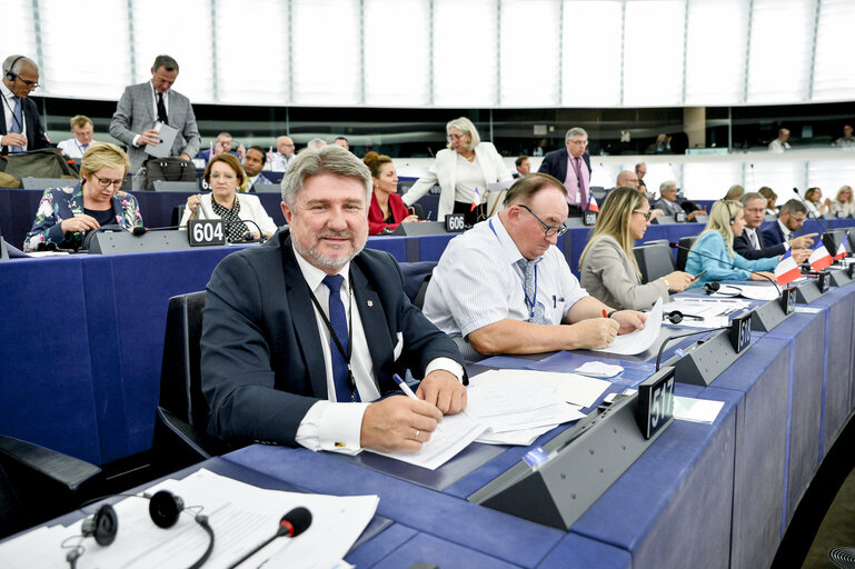 Снимка 1: Bogdan RZONCA at the EP in Strasbourg