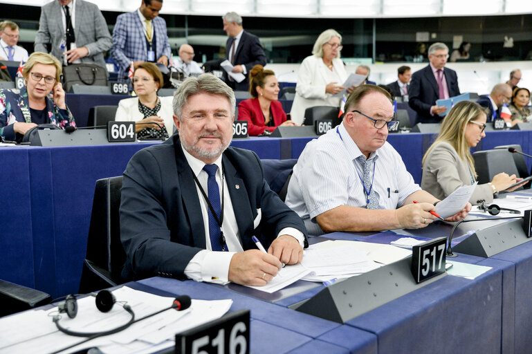 Photo 4: Bogdan RZONCA at the EP in Strasbourg