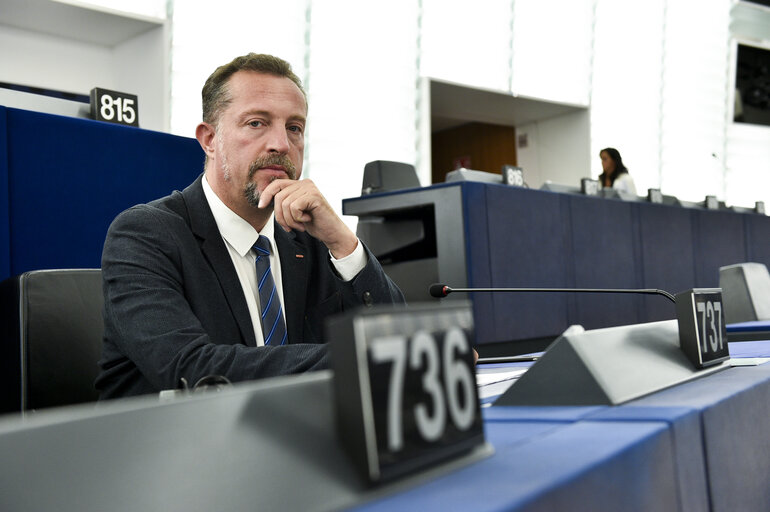 Photo 2: Ivo HRISTOV in the EP in Strasbourg