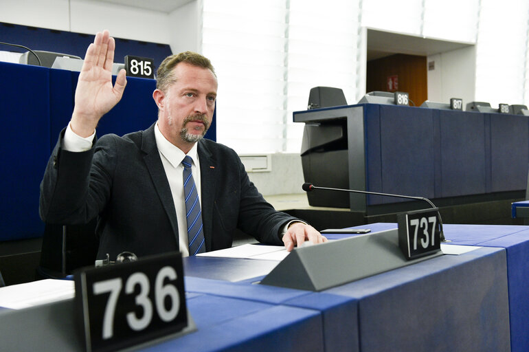 Снимка 1: Ivo HRISTOV in the EP in Strasbourg