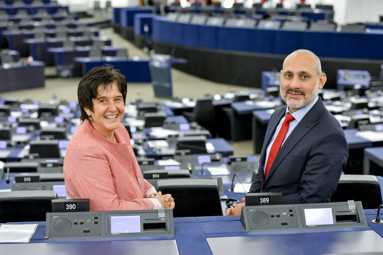 Fotogrāfija 17: Maria NOICHL and Ismail ERTUG in the EP in Strasbourg