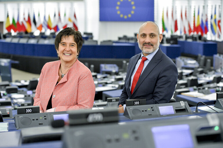 Fotogrāfija 16: Maria NOICHL and Ismail ERTUG in the EP in Strasbourg