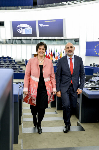 Fotogrāfija 13: Maria NOICHL and Ismail ERTUG in the EP in Strasbourg