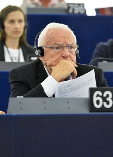 Leszek MILLER in the EP in Strasbourg