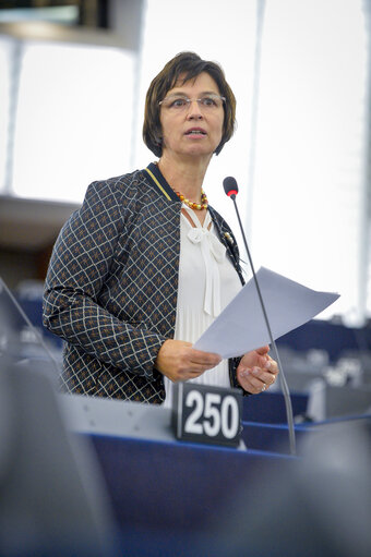 Foto 11: Plenary session - Commission statement - Threats to the status of volunteer firefighters in the European Union