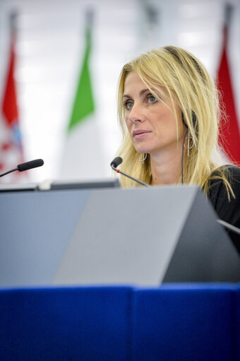 Foto 14: Plenary session - Commission statement - Threats to the status of volunteer firefighters in the European Union