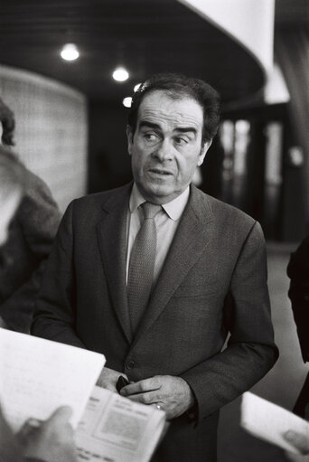 The MEP Georges MARCHAIS in Strasbourg in March 1980.