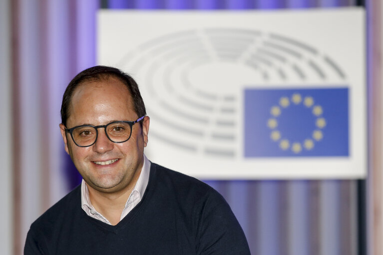 Cesar LUENA in the EP in Brussels