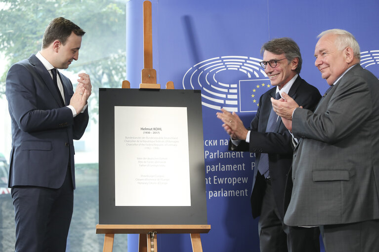 Inauguration Helmut KOHL Building in the European Parliament in Brussels