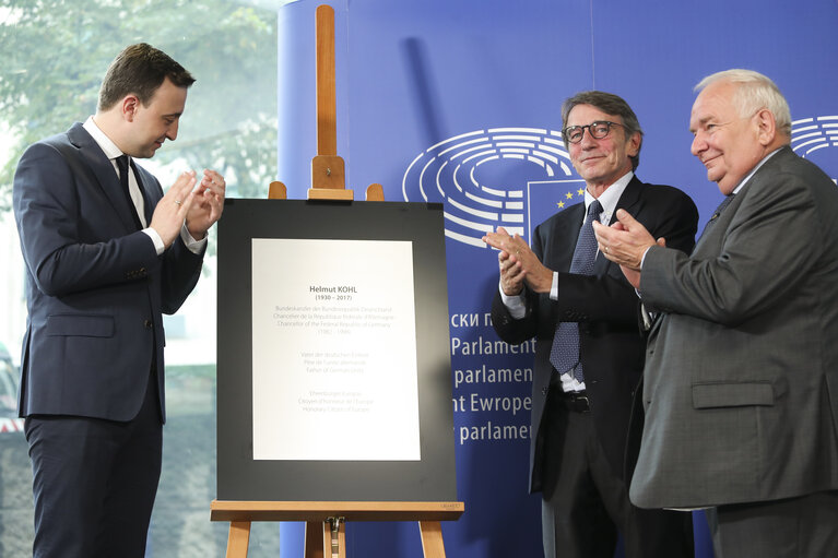 Inauguration Helmut KOHL Building in the European Parliament in Brussels