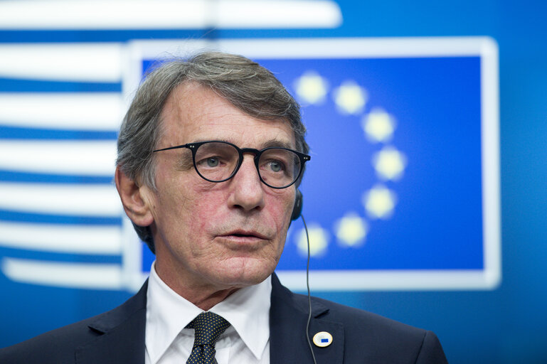 Photo 17: European Council - Press point