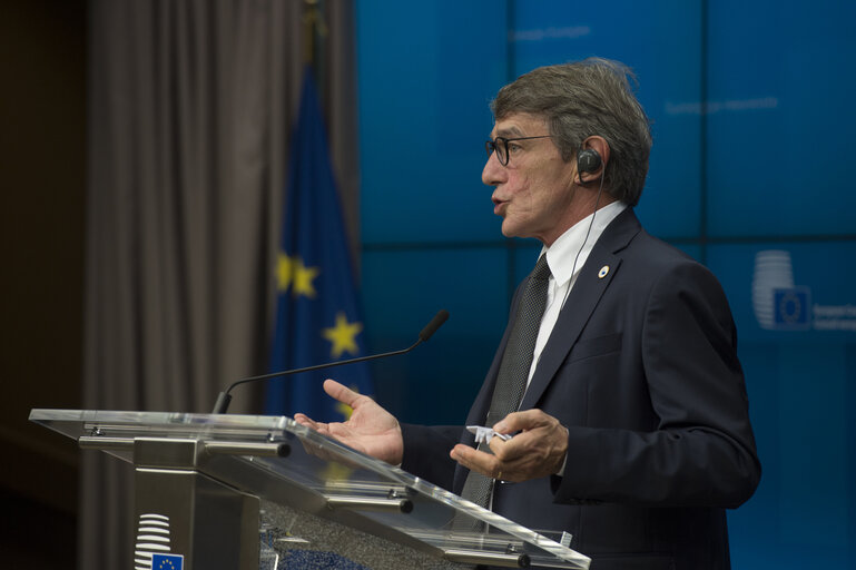 Photo 13: European Council - Press point