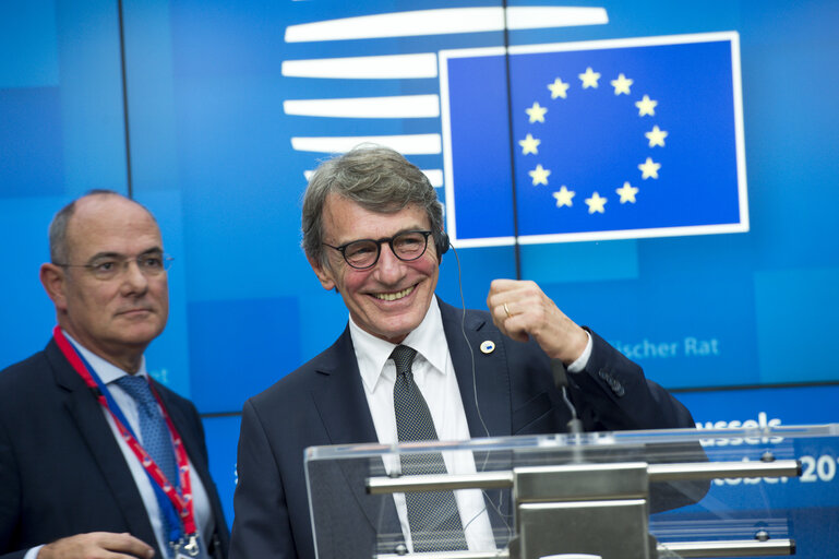 Foto 6: European Council - Press point