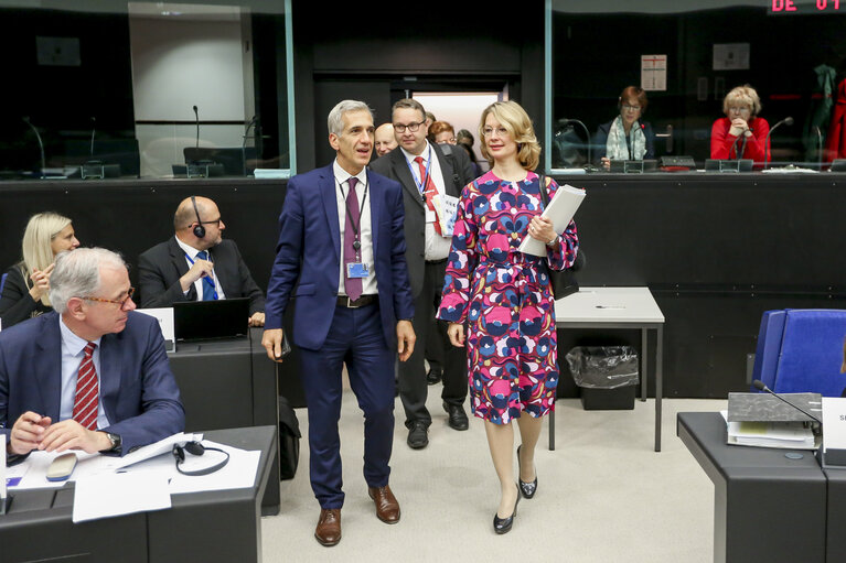 Fotografija 25: Meeting of the Conference of Committee Chairs - Exchange of views with the Finnish Minister for European Affairs