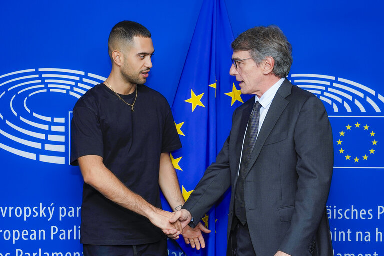 David SASSOLI, EP President meets with Alessandro MAHMOOD and MAIORINO