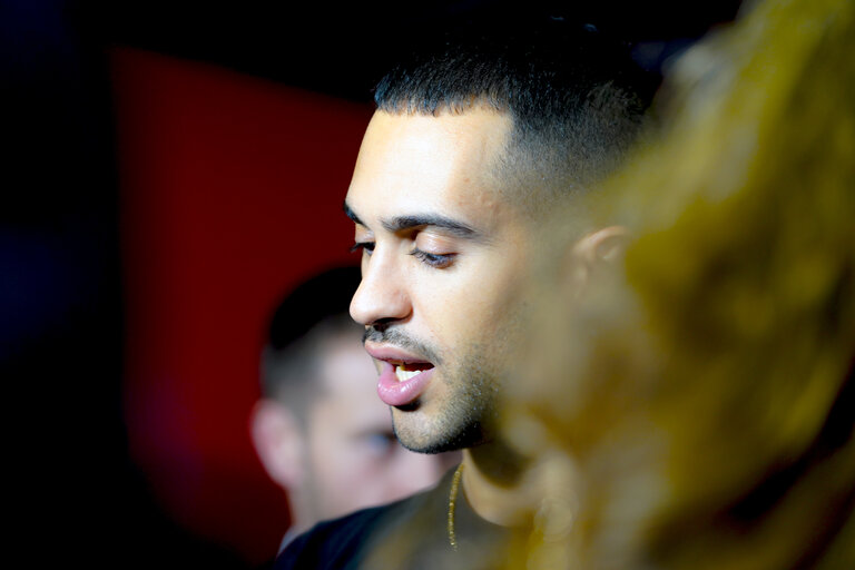 Photo 10 : David SASSOLI, EP President meets with Alessandro MAHMOOD and MAIORINO